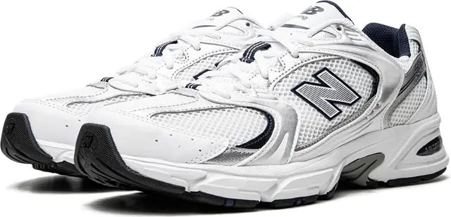 New Balance 530 White Silver Navy