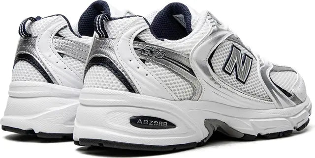 New Balance 530 White Silver Navy